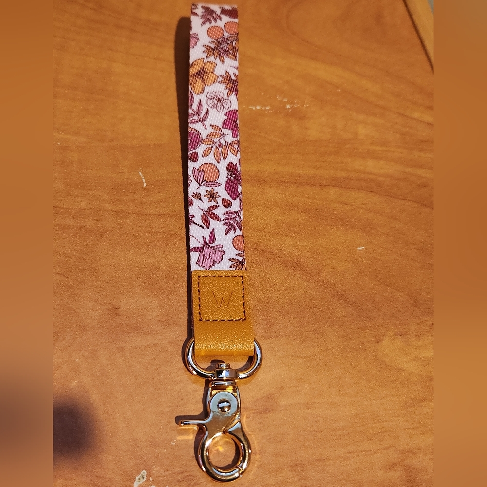 Tropical floral lanyard
